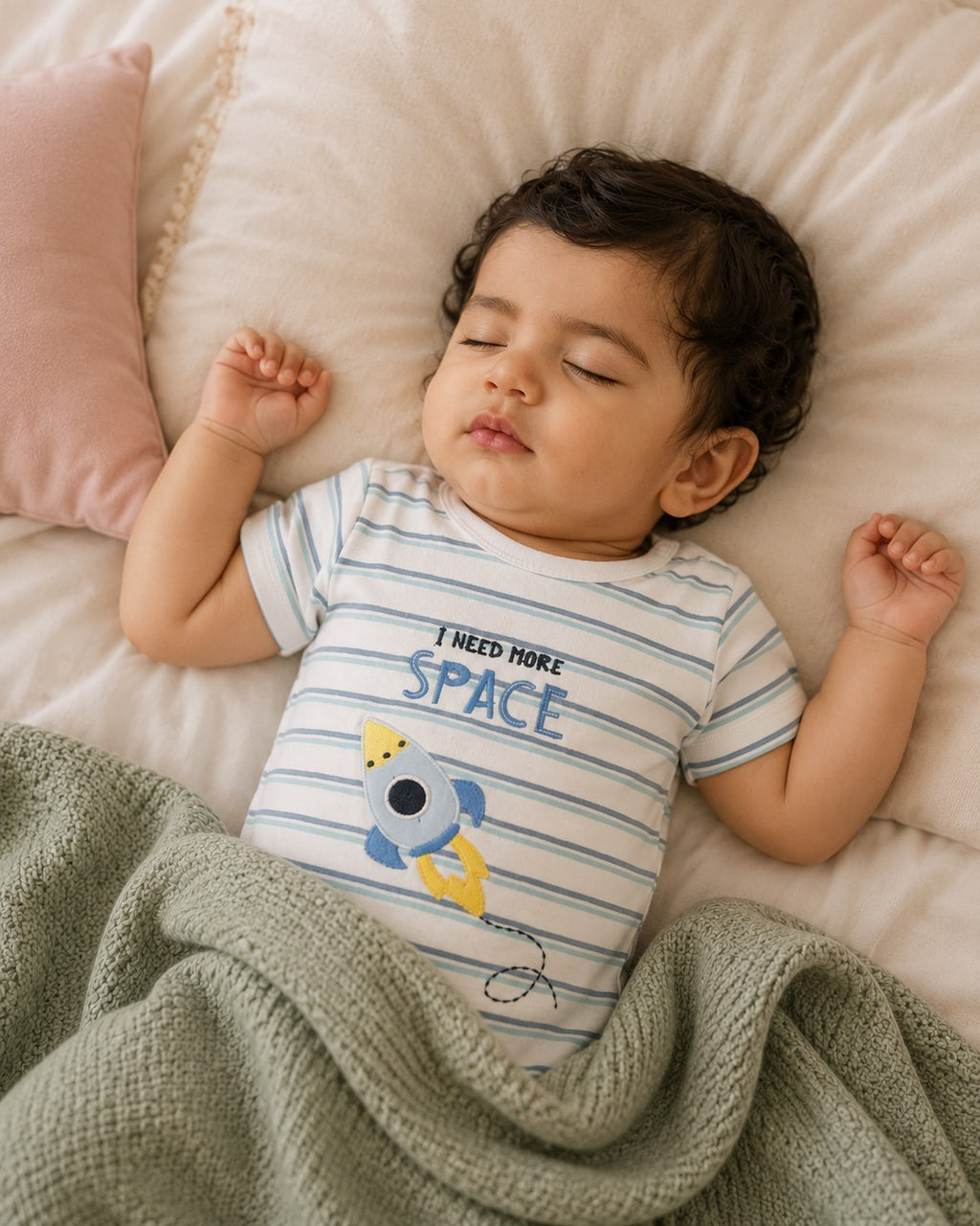 100% Cotton Rocket Baby Onesie