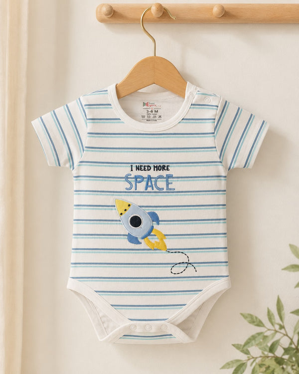 100% Cotton Rocket Baby Onesie