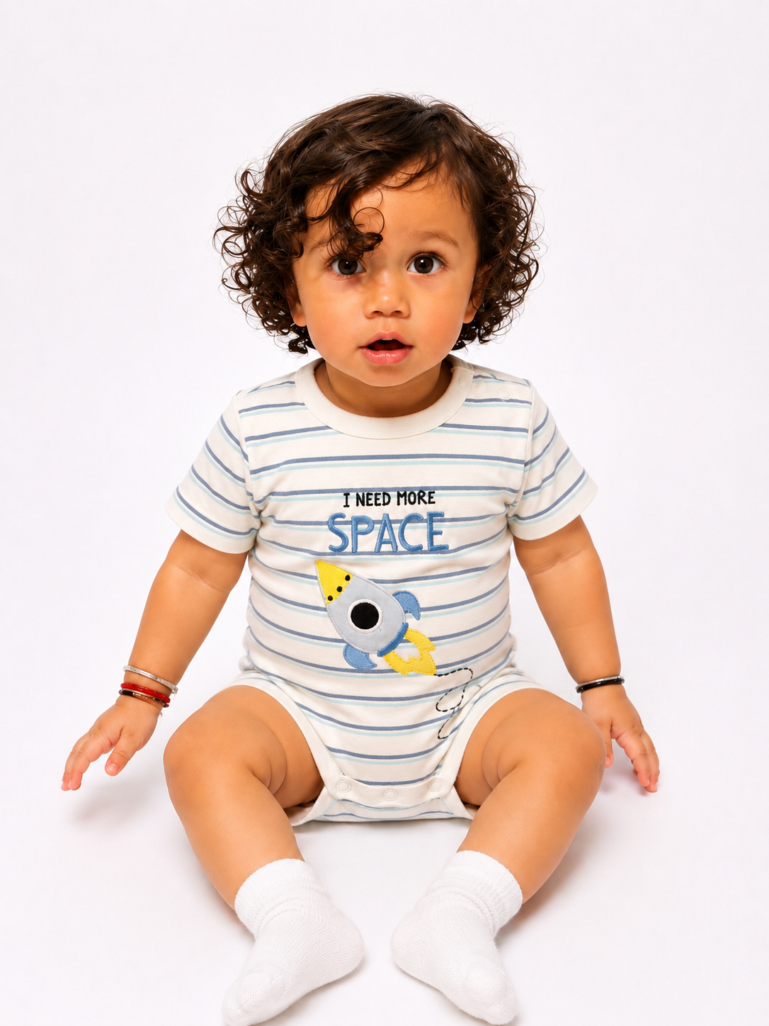 100% Cotton Space and Safari Baby Onesie Set (Pack of 3)