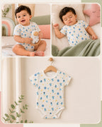 100% Cotton Space Print Baby Onesie