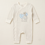 100% Cotton Dinosaur Baby Sleepsuit- Strong Like Mom